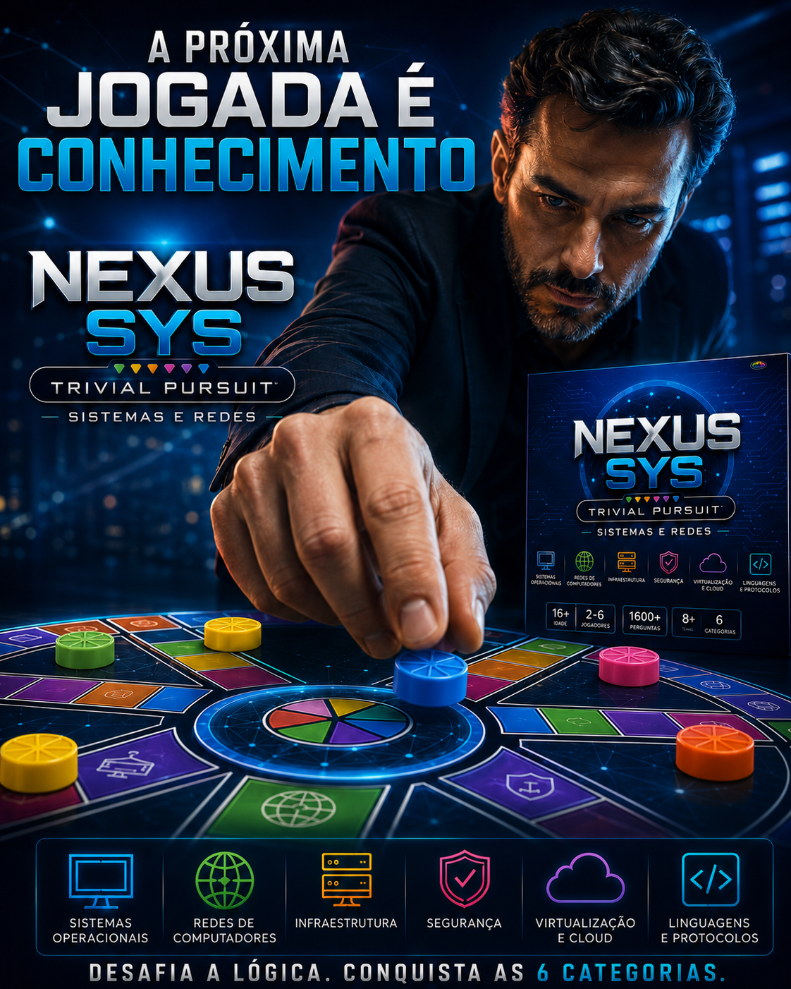 Cartaz promocional A próxima jogada é conhecimento